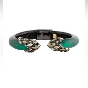 ALEXIS BITTAR Resin, Lucite & Crystal cuff bracelet EUC